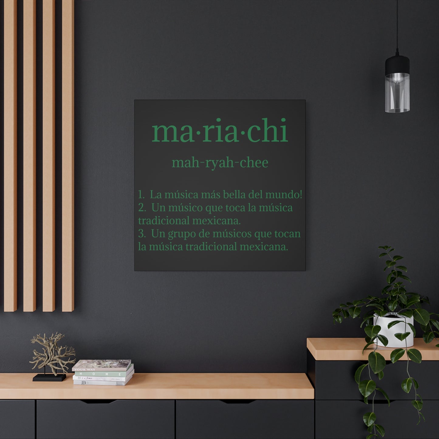 Green Mariachi Definition Business Matte Canvas, Stretched, 1.25"