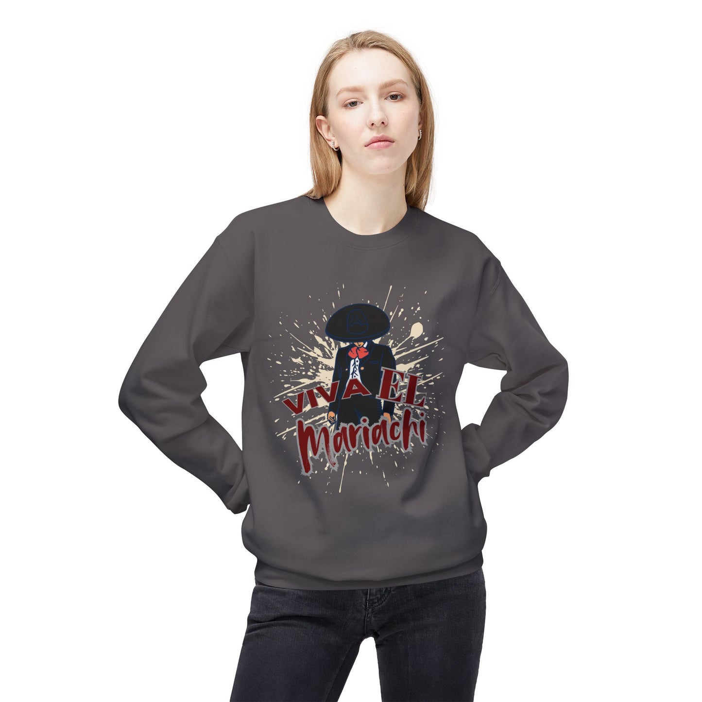Viva El Mariachi Unisex Midweight Softstyle Fleece Crewneck Sweatshirt