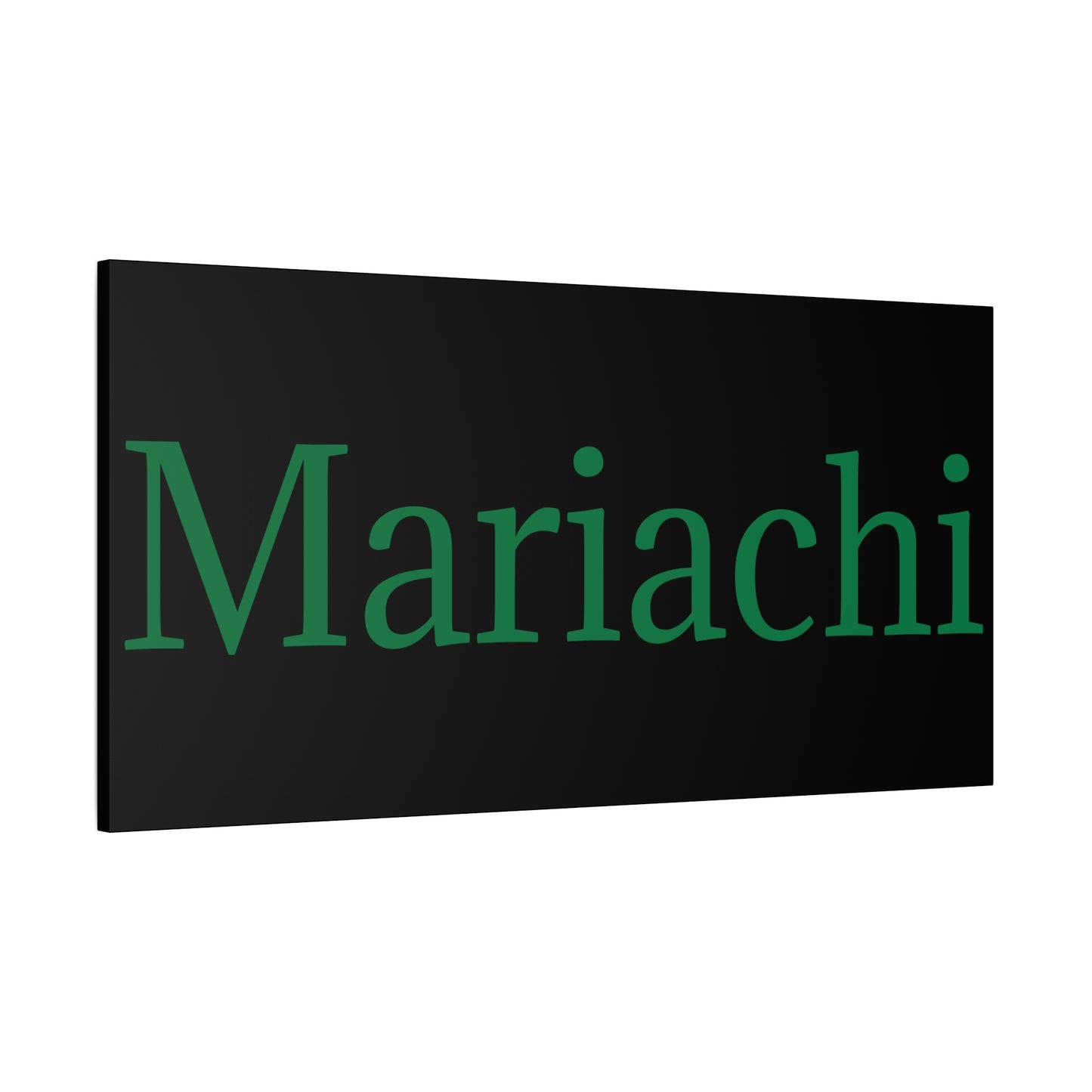 Green Mariachi Matte Canvas, Stretched, 1.25"