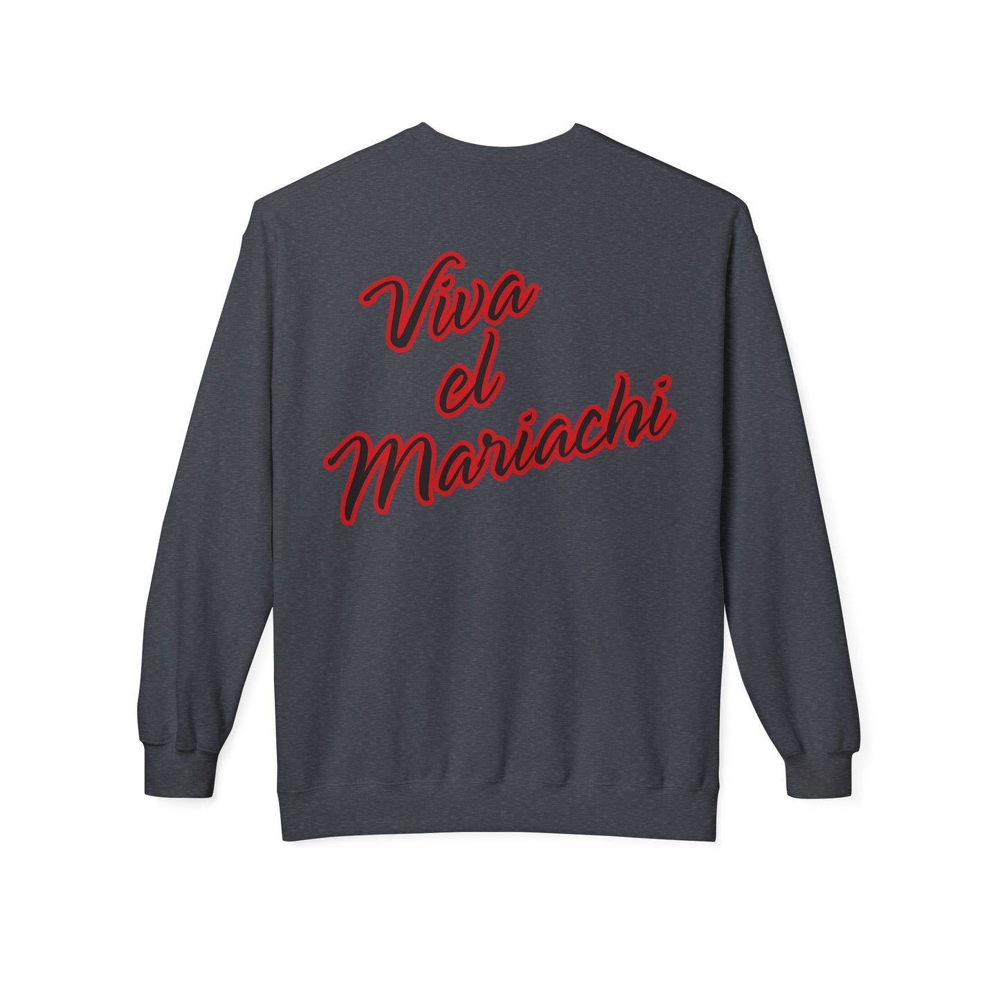 Red Viva El Mariachi Unisex Midweight Softstyle Fleece Crewneck Sweatshirt