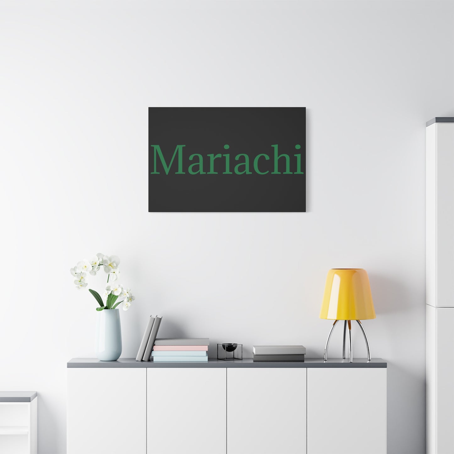 Green Mariachi Matte Canvas, Stretched, 1.25"