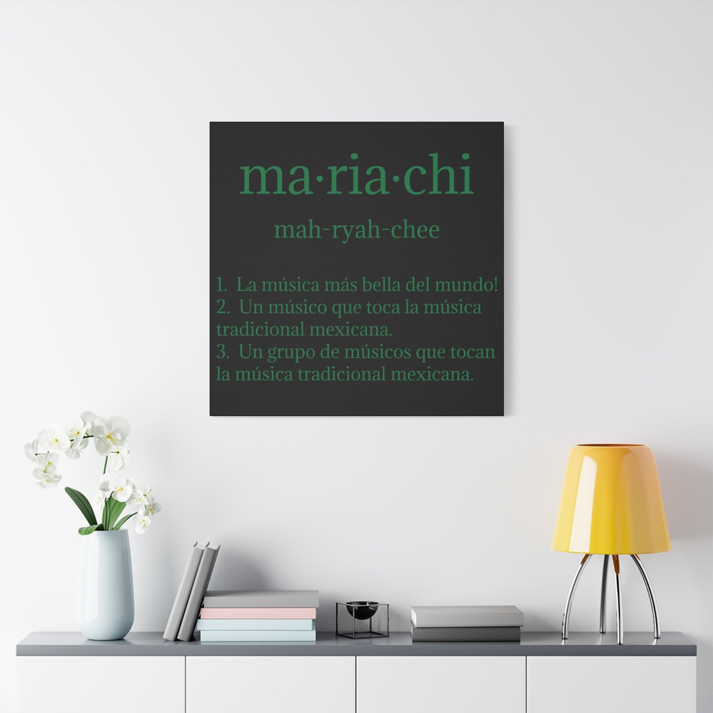 Green Mariachi Definition Business Matte Canvas, Stretched, 1.25"