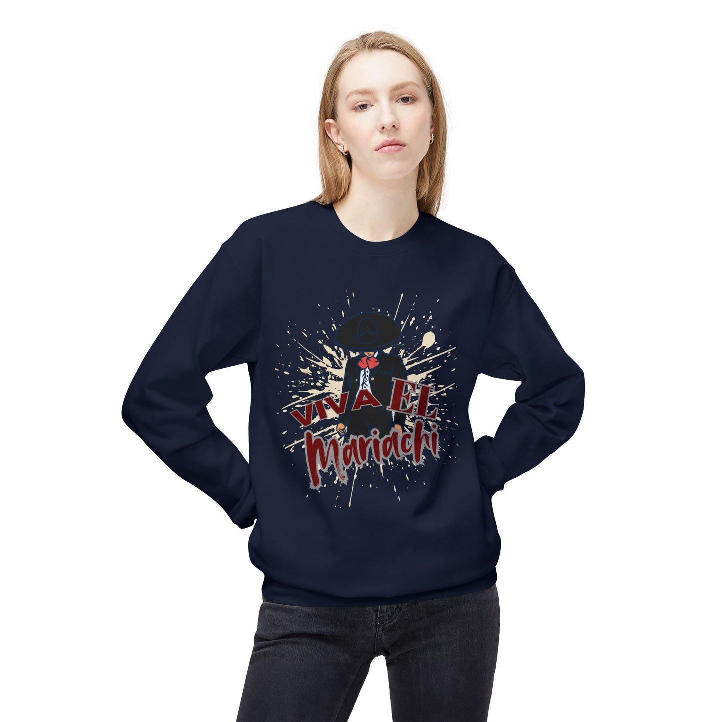 Viva El Mariachi Unisex Midweight Softstyle Fleece Crewneck Sweatshirt