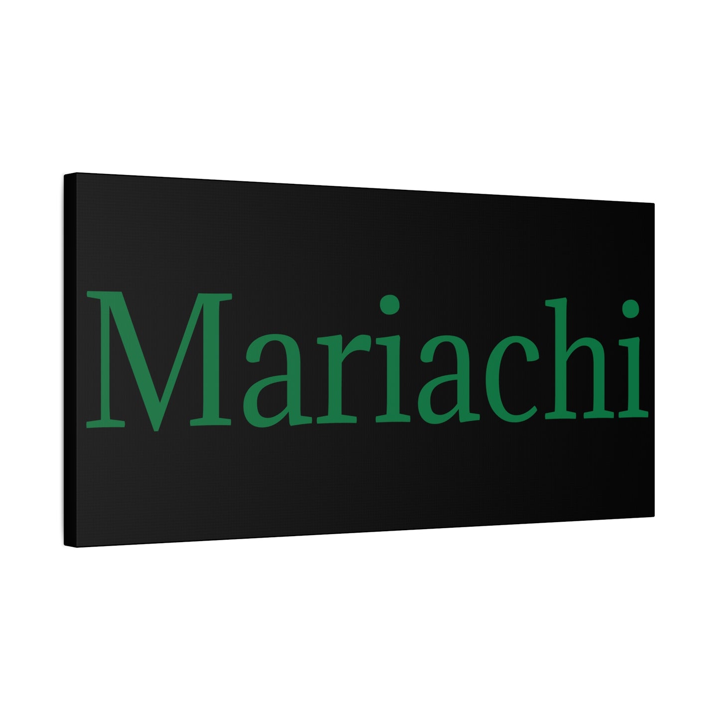 Green Mariachi Matte Canvas, Stretched, 1.25"