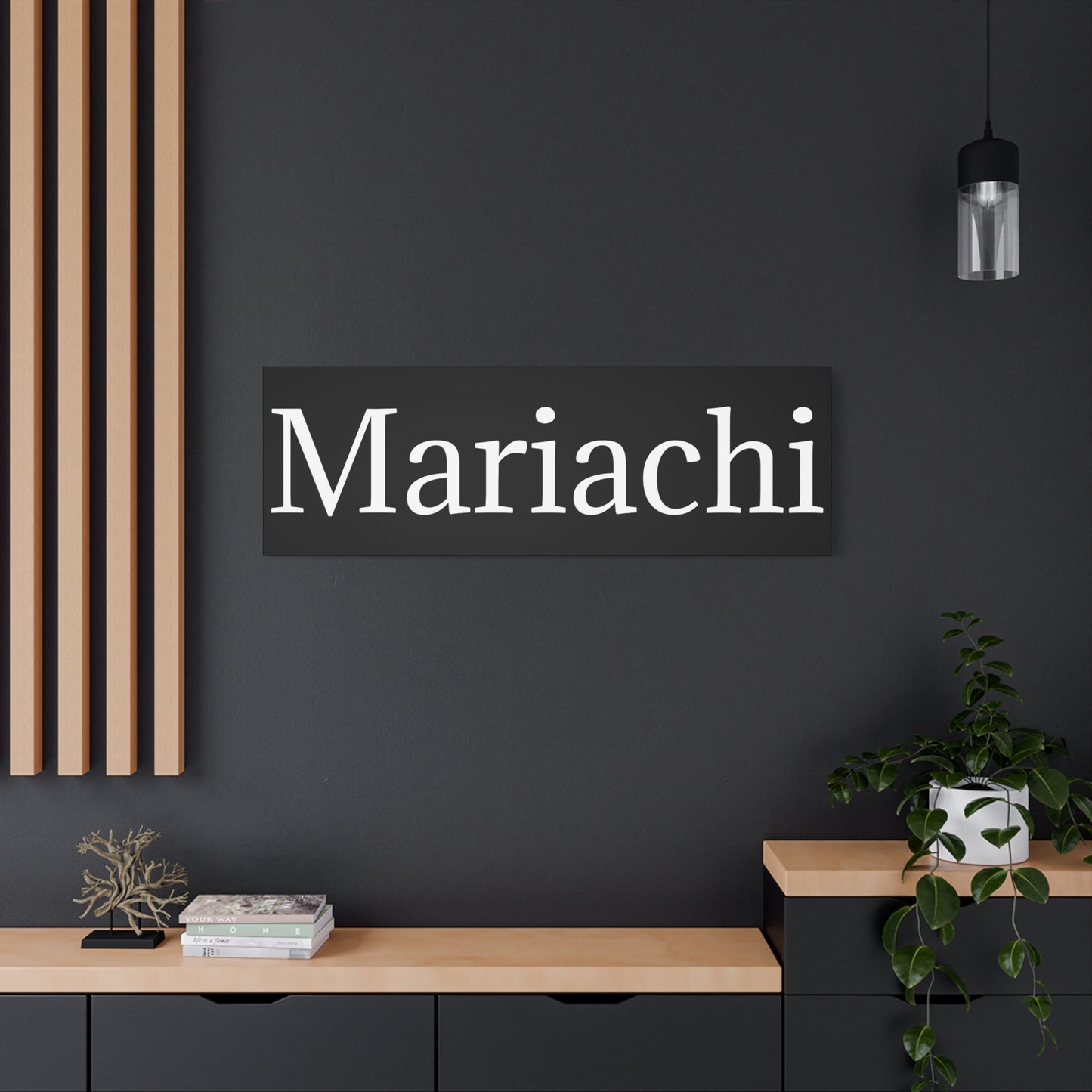 White Mariachi Matte Canvas, Stretched, 1.25"