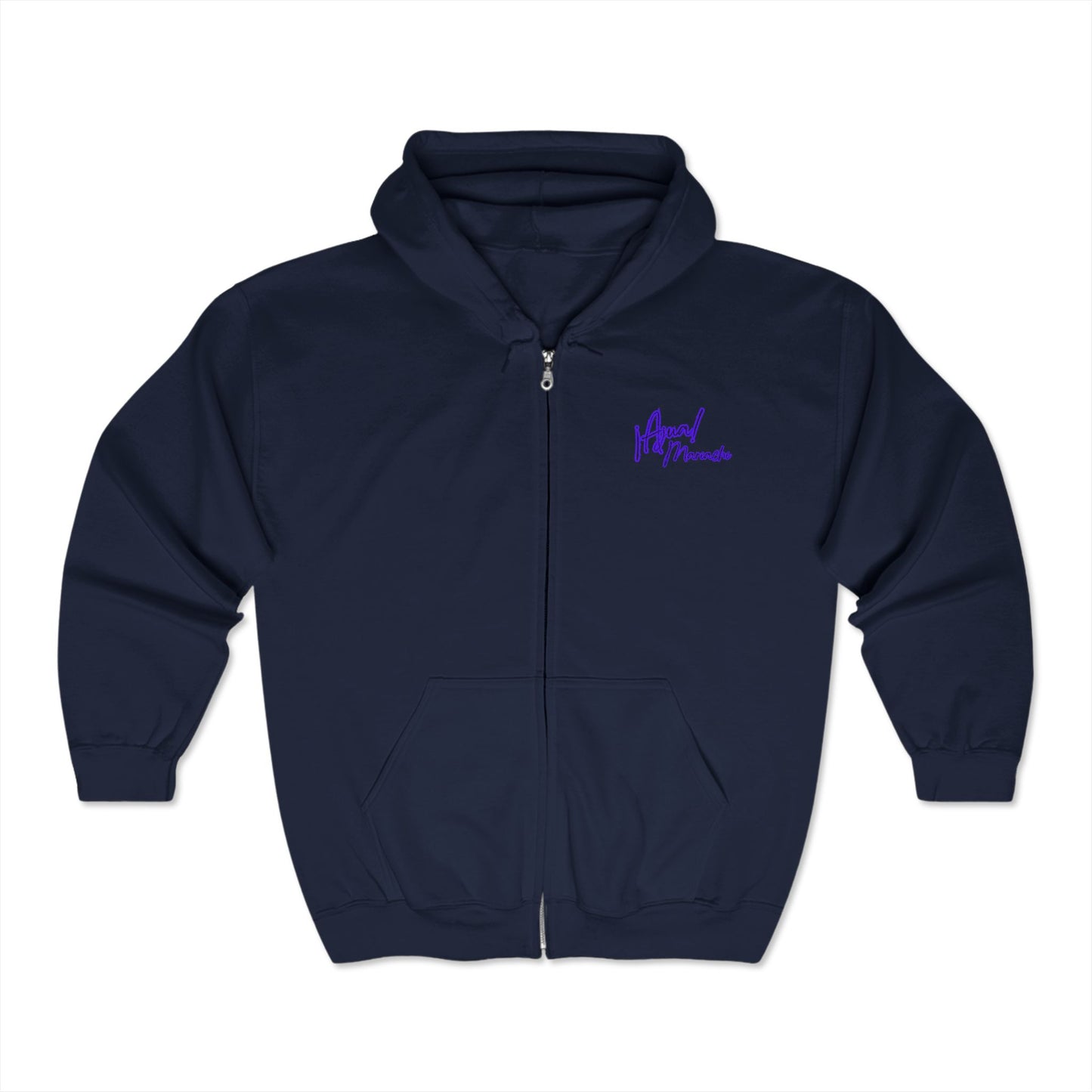 Purple Ajua Unisex Heavy Blend™ Full Zip Hooded Sweatshirt