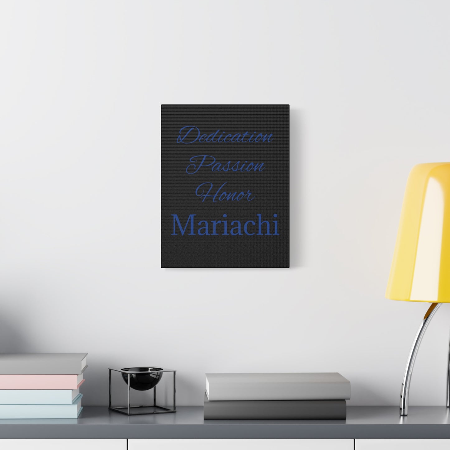 Blue Dedication Passion Honor Matte Canvas, Stretched, 1.25"