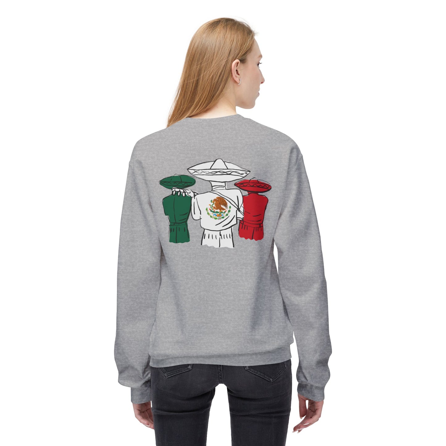 Flag Unisex Midweight Softstyle Fleece Crewneck Sweatshirt