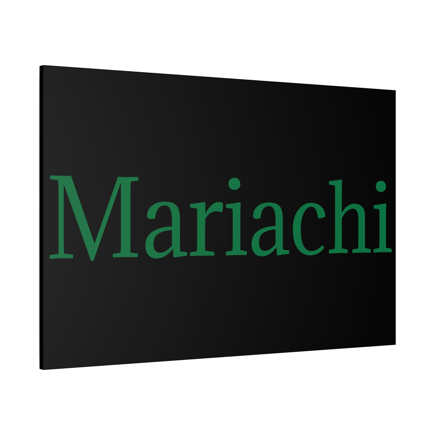 Green Mariachi Matte Canvas, Stretched, 1.25"