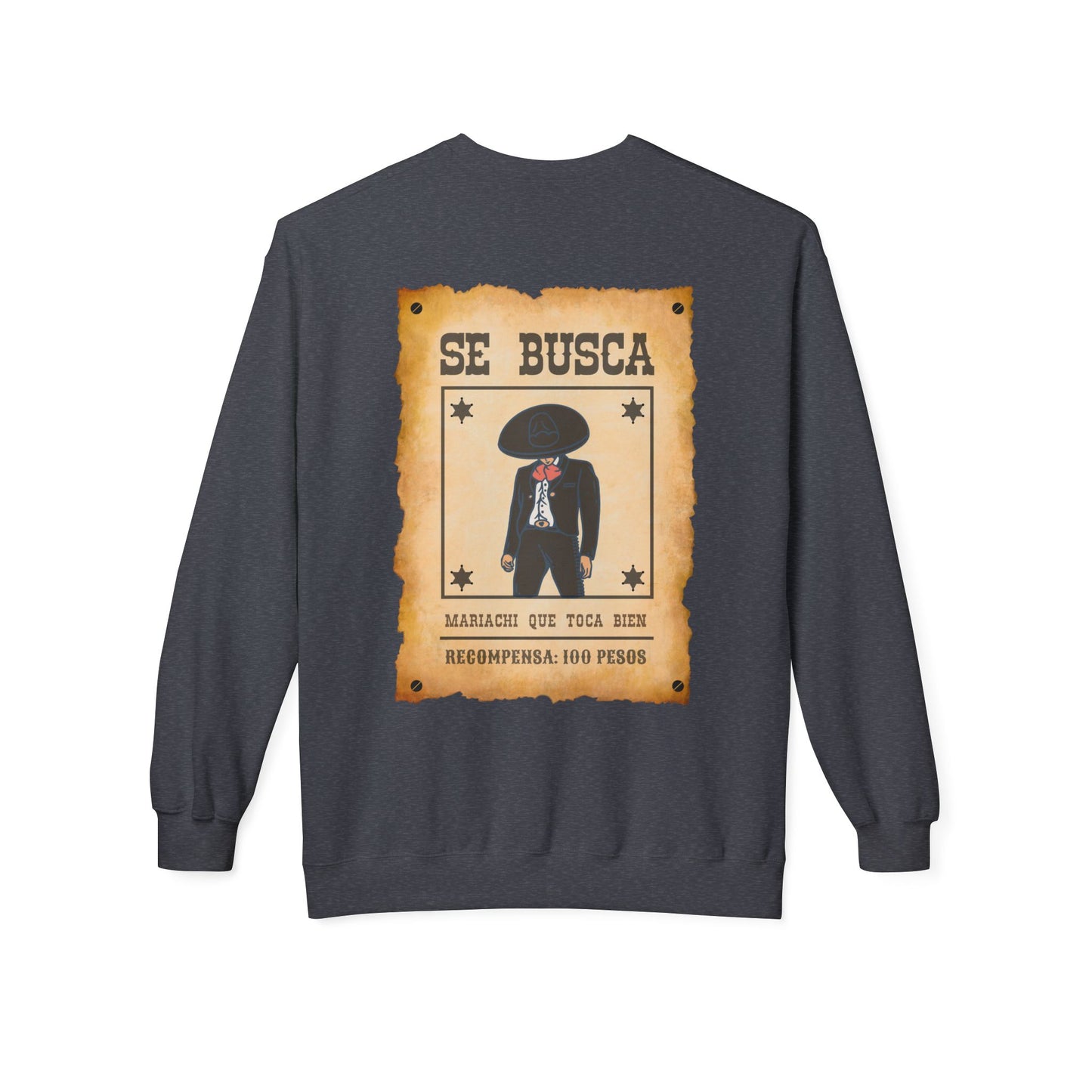 Wanted Mariachi Toca Unisex Midweight Softstyle Fleece Crewneck Sweatshirt