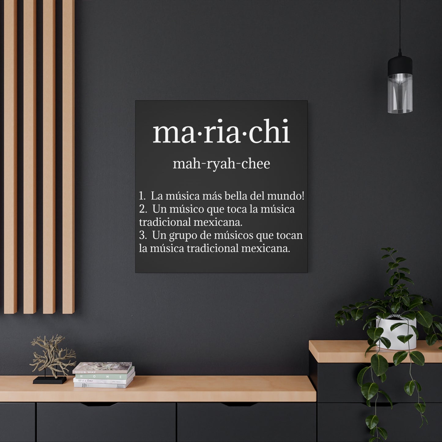 White Mariachi Definition Business Matte Canvas, Stretched, 1.25"