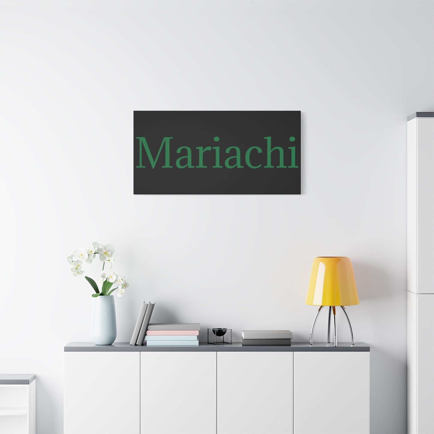 Green Mariachi Matte Canvas, Stretched, 1.25"