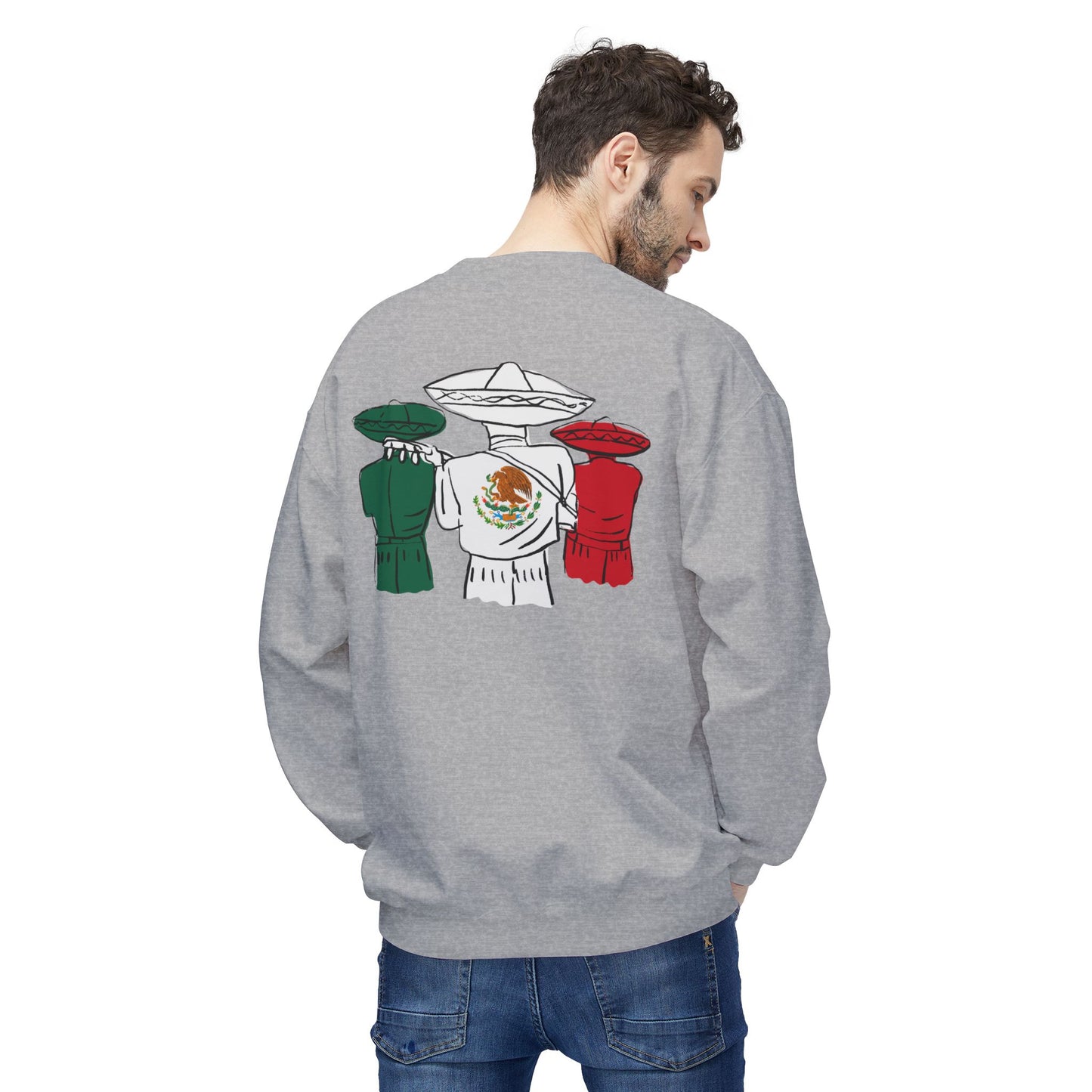 Flag Unisex Midweight Softstyle Fleece Crewneck Sweatshirt