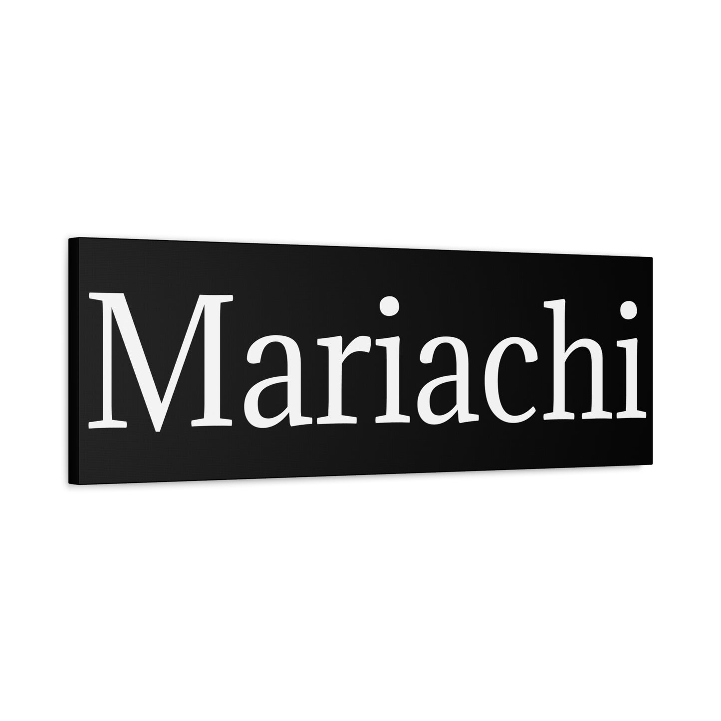 White Mariachi Matte Canvas, Stretched, 1.25"