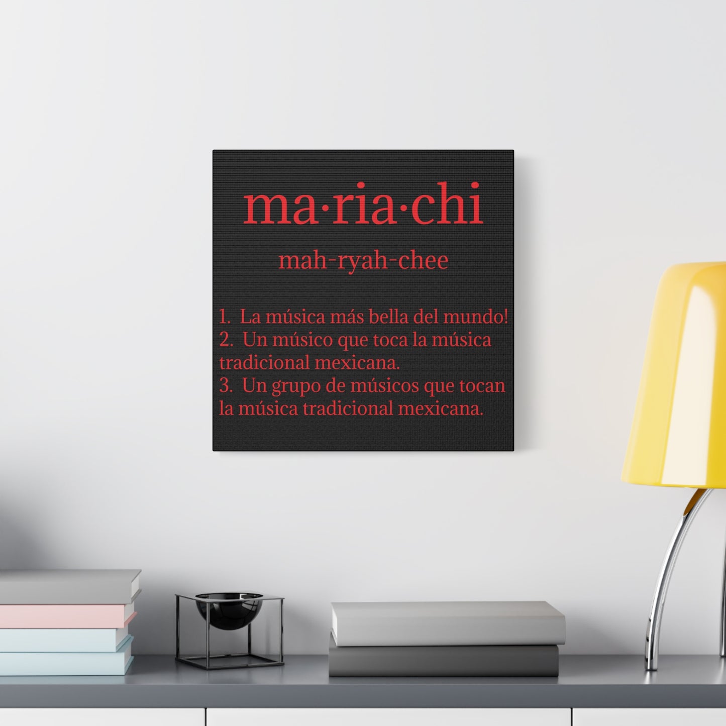 Red Mariachi Definition Business Matte Canvas, Stretched, 1.25"