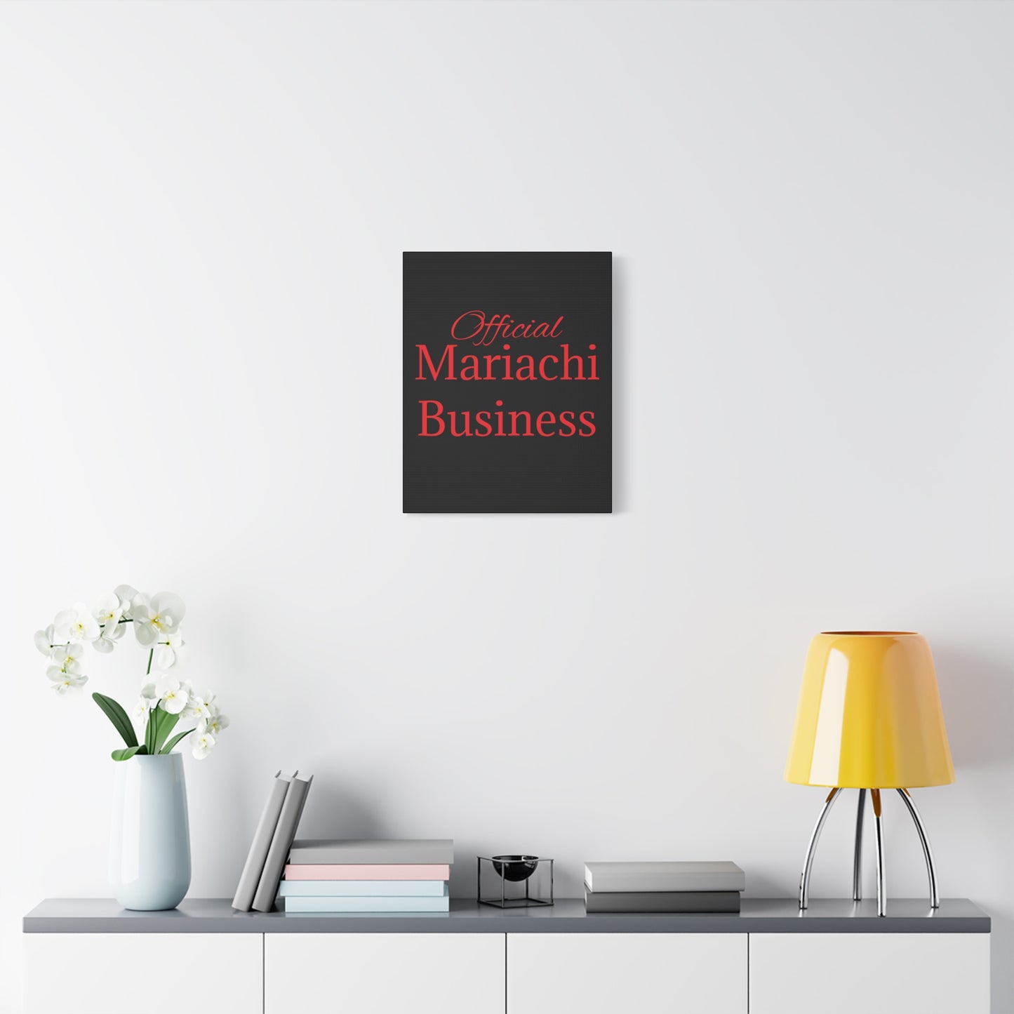 Red Official Mariachi Business Matte Canvas, Stretched, 1.25"