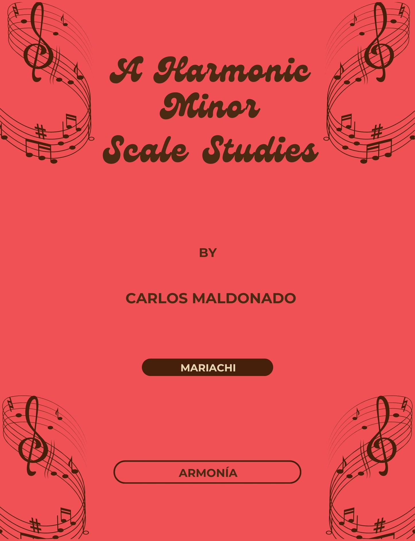 A Harmonic Minor Scale Studies Armonia Paperback