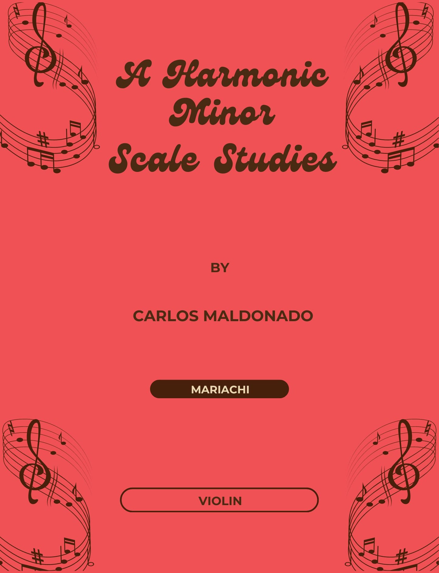 A Harmonic Minor Scale Studies Violin Digital