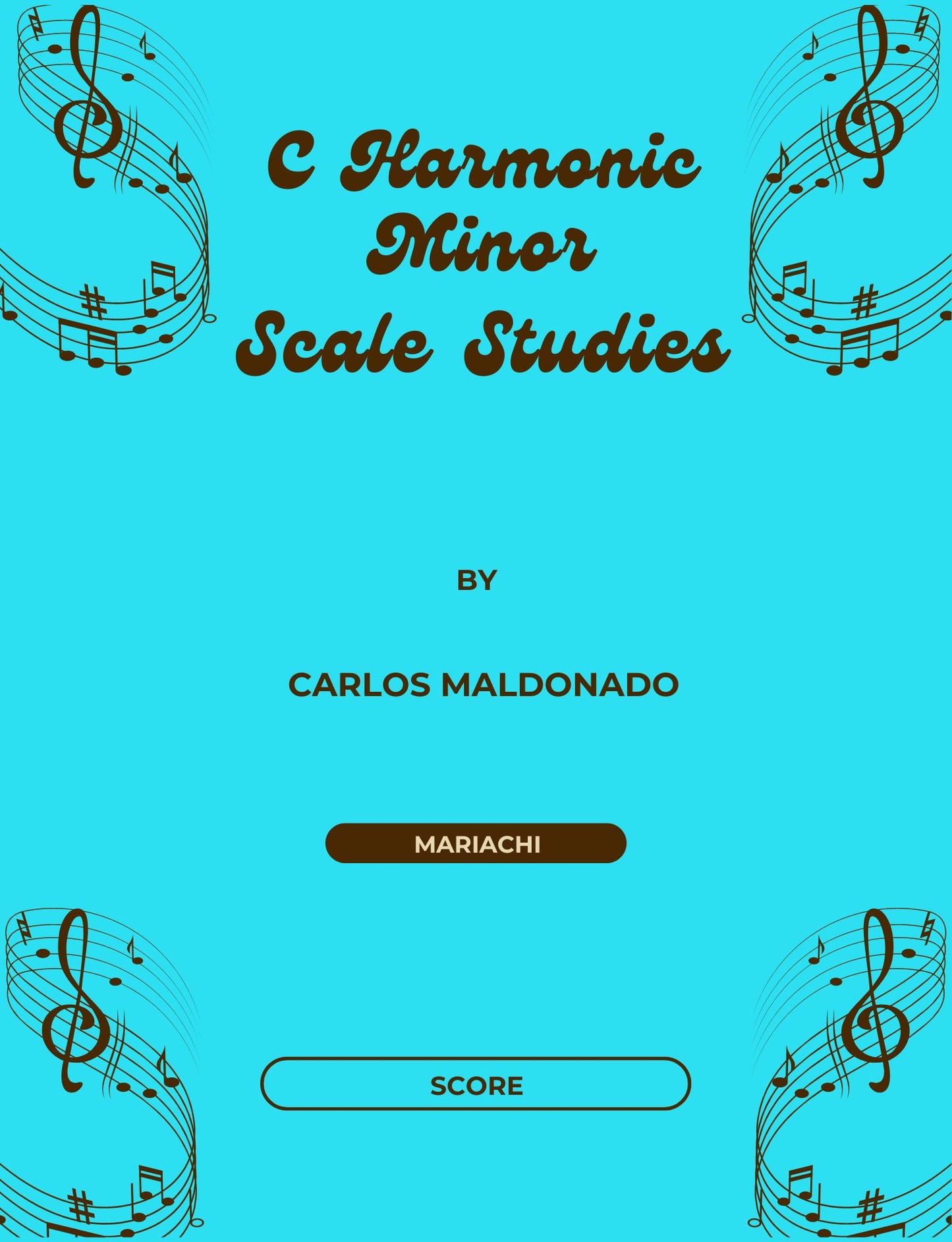 C Harmonic Minor Scale Studies Director Score Paperback