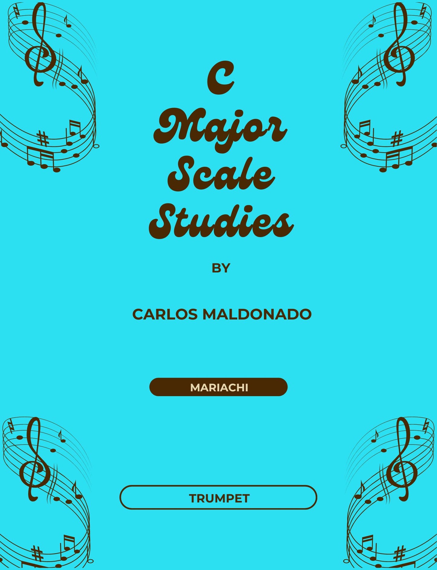 C Major Scale Studies Trumpet Paperback