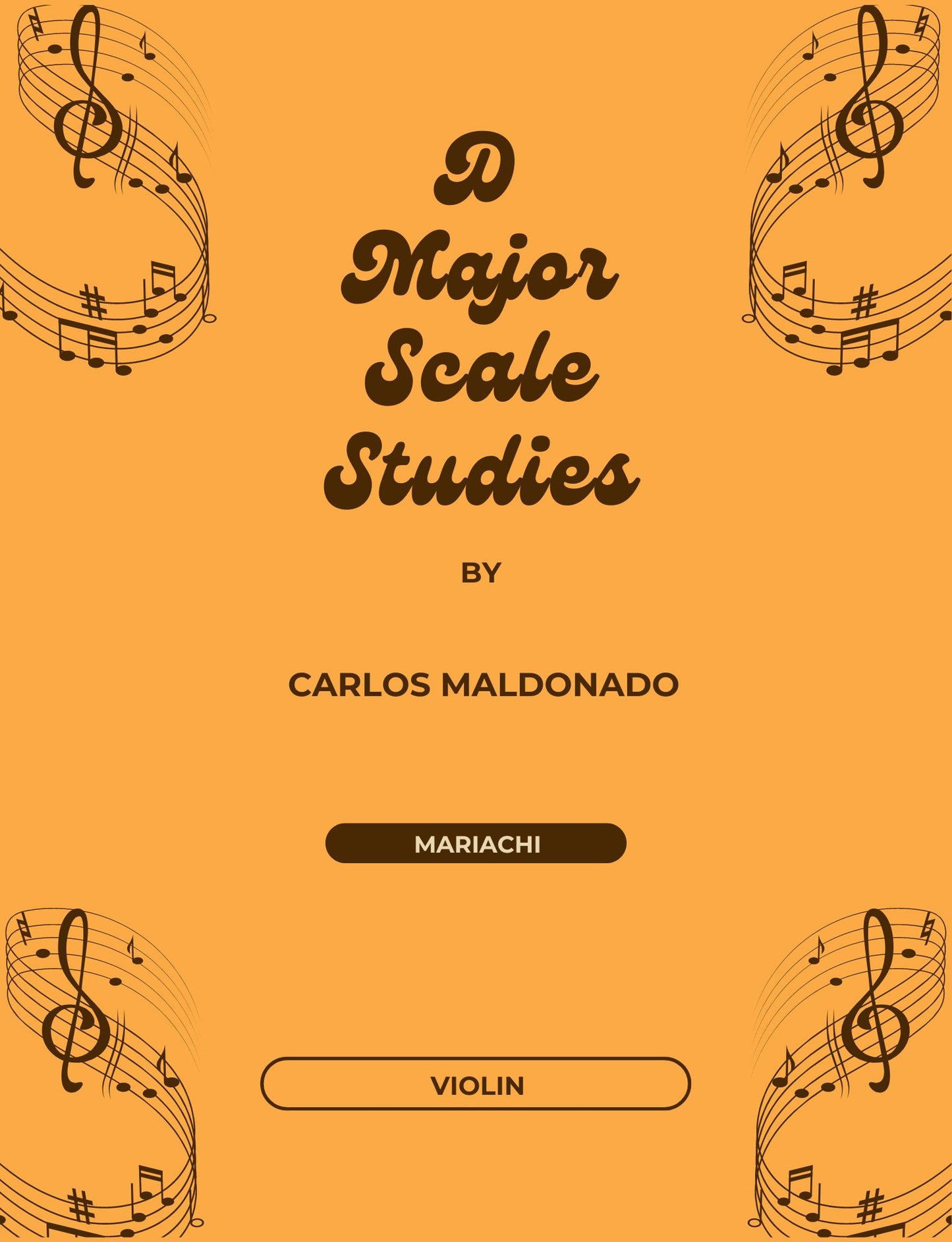 D Major Scale Studies Violin Paperback