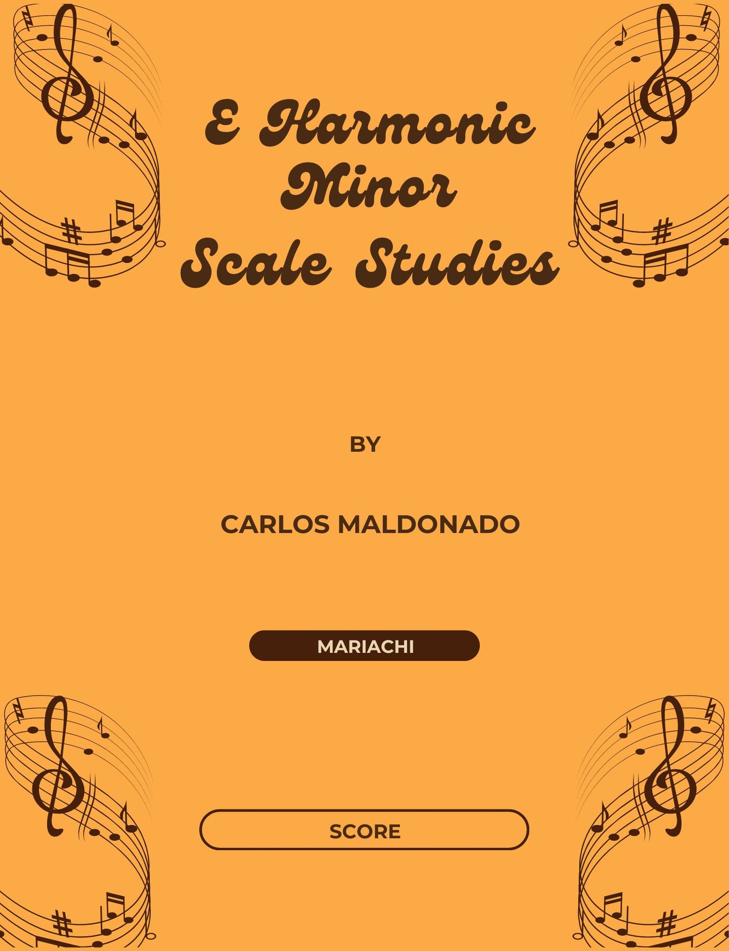 E Harmonic Minor Scale Studies Director Score Paperback