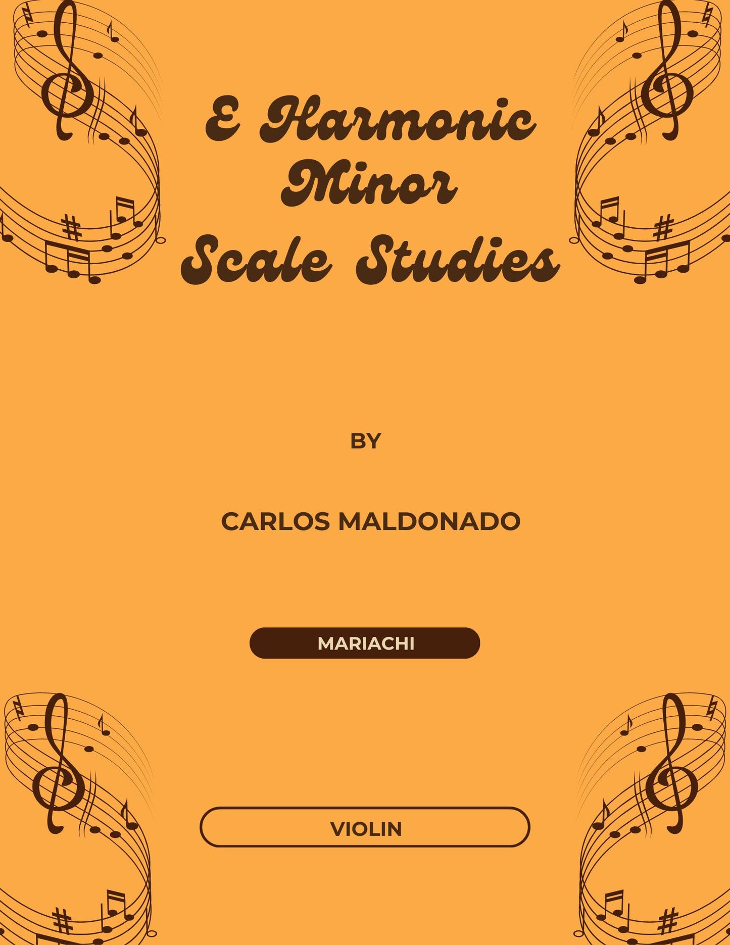 E Harmonic Minor Scale Studies Violin Digital
