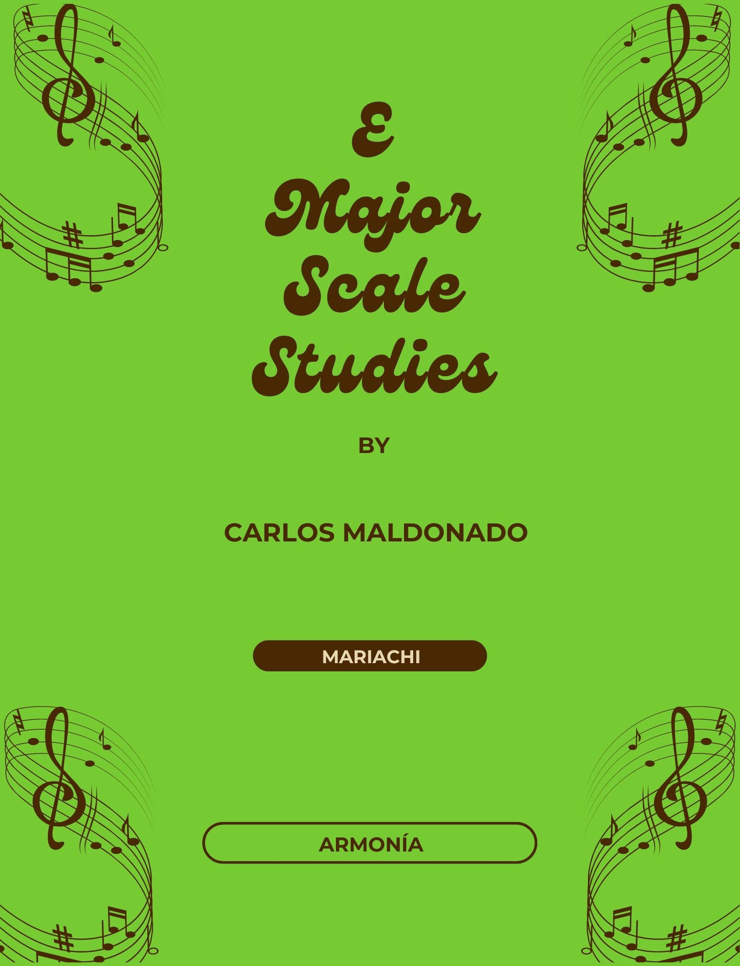 E Major Scale Studies Armonia Paperback