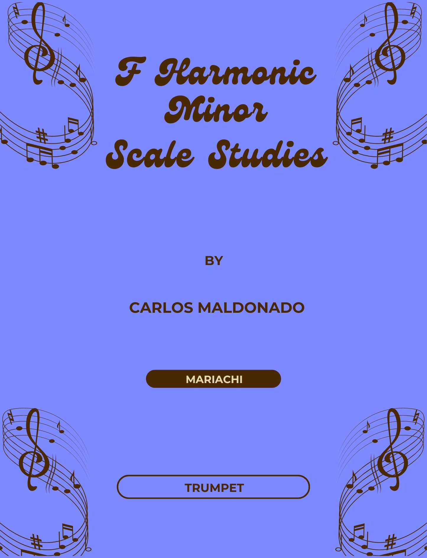 F Harmonic Minor Scale Studies Trumpet