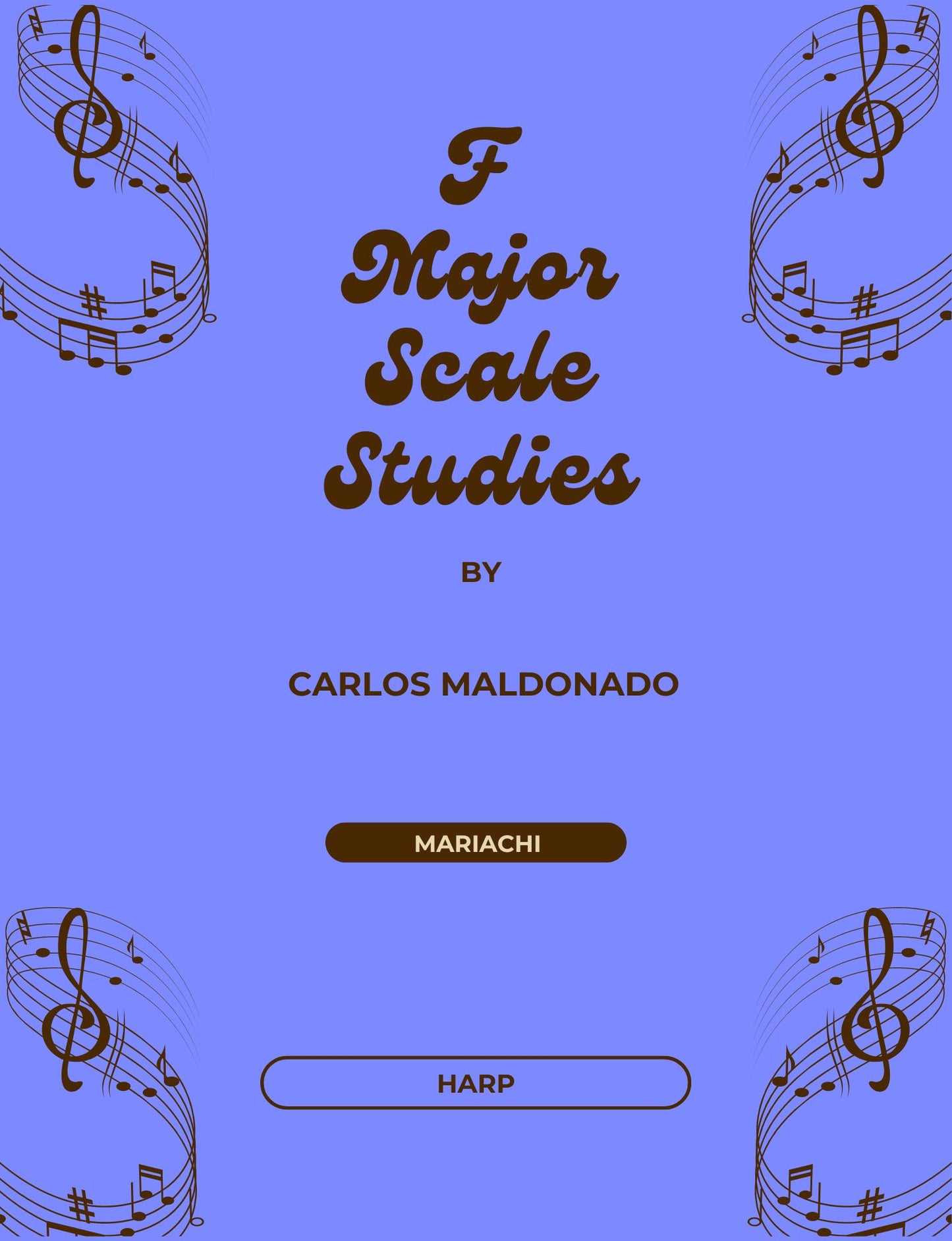 F Major Scale Studies Harp Paperback
