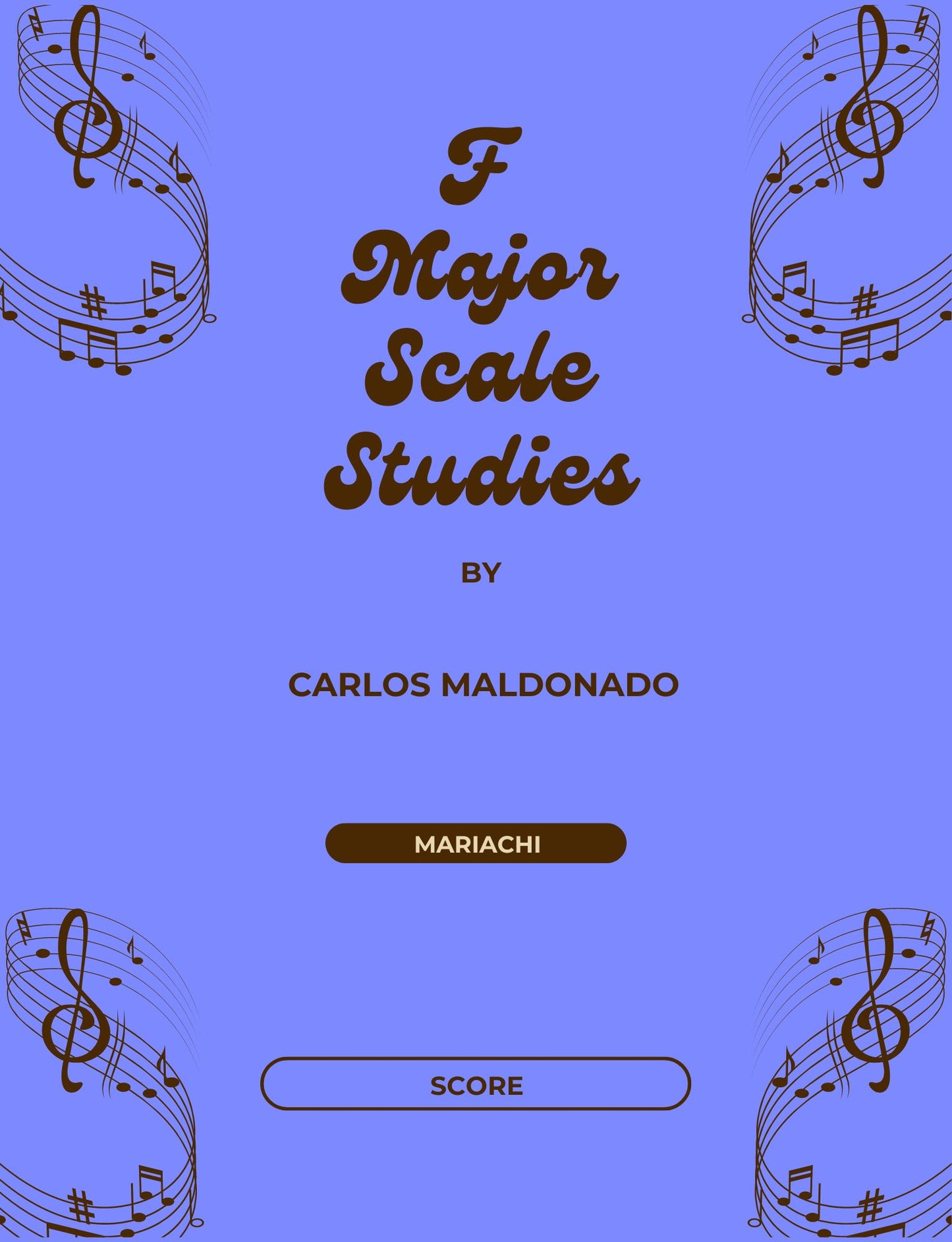F Major Scale Studies Director Score Paperback
