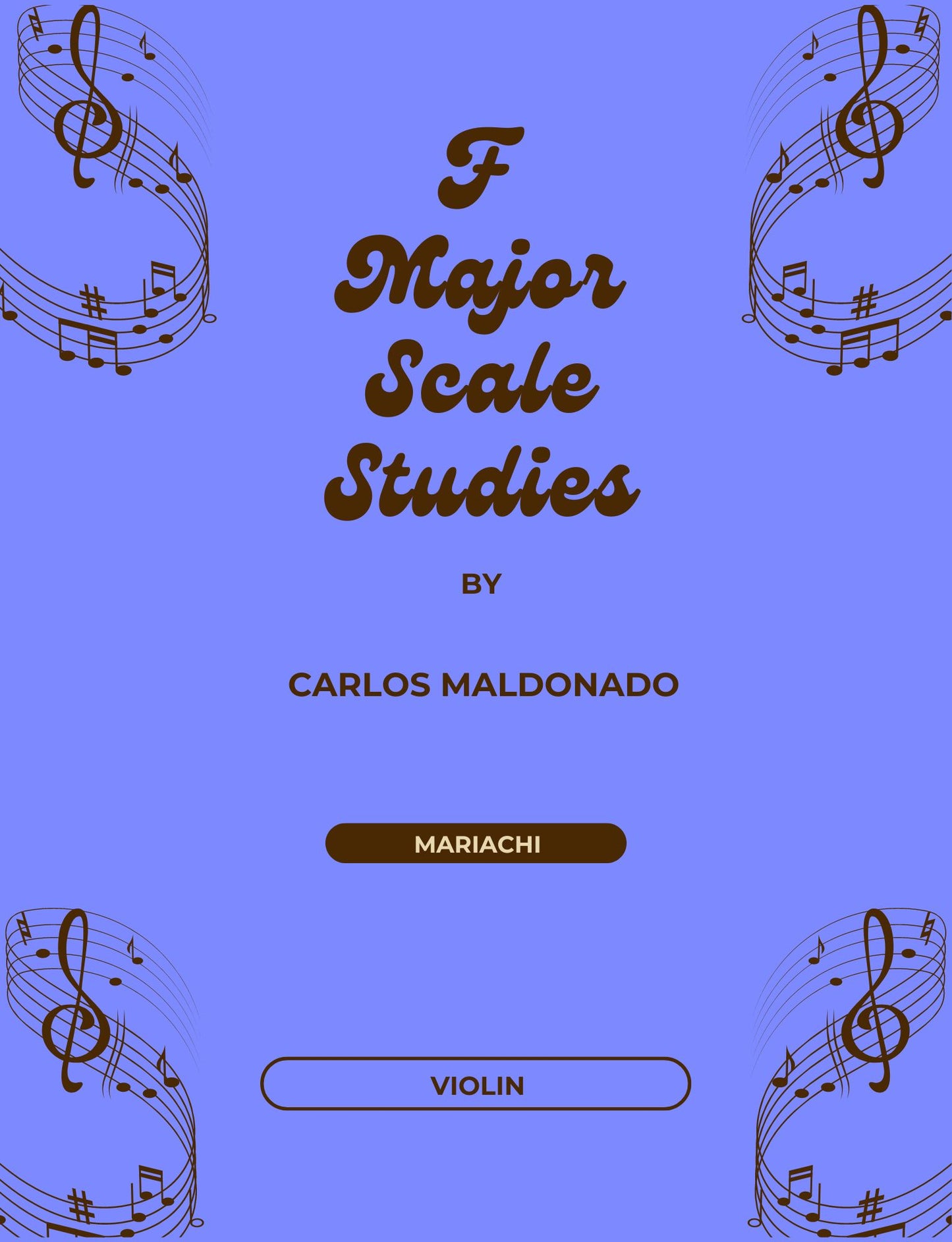F Major Scale Studies Violin Paperback