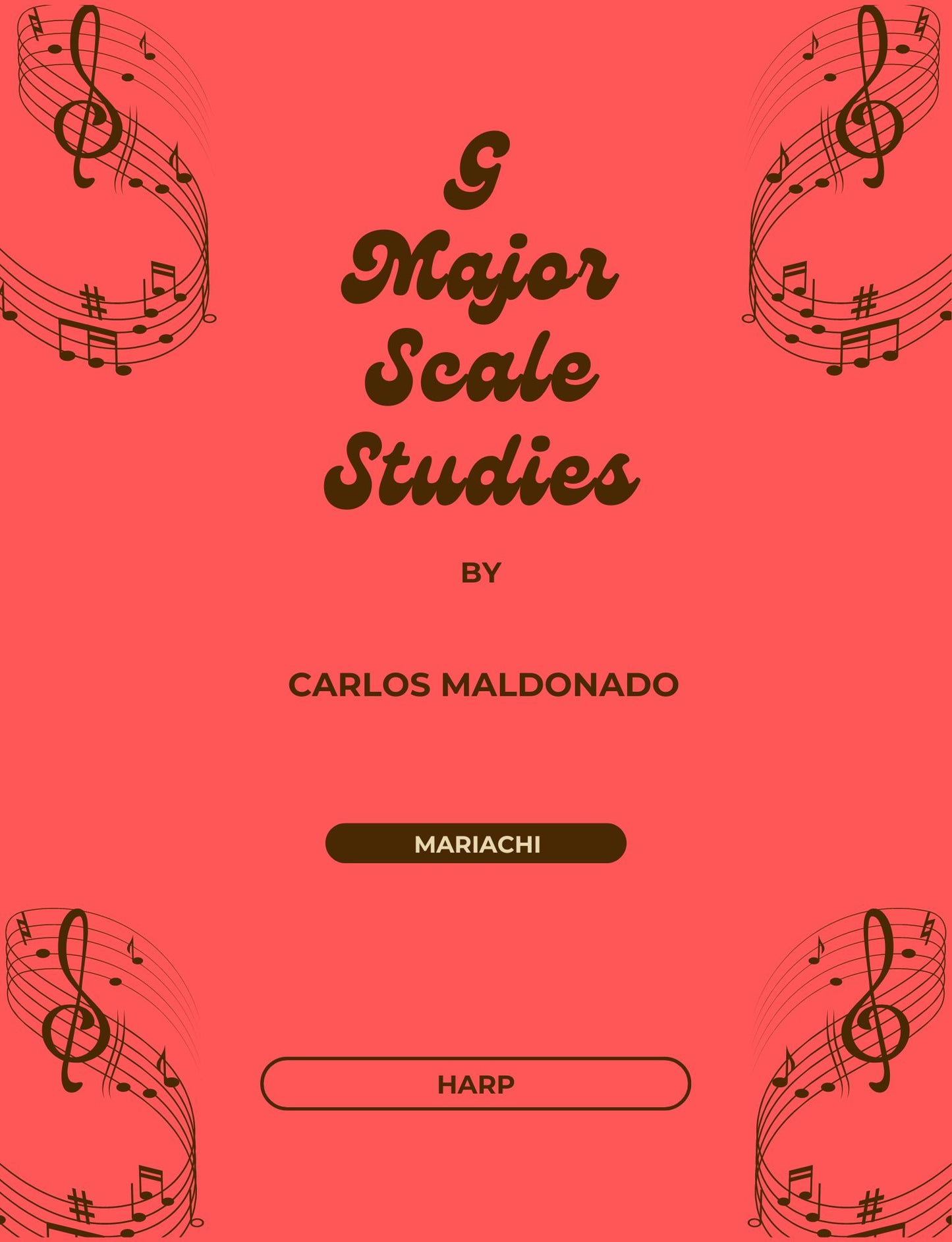 G Major Scale Studies Harp Paperback
