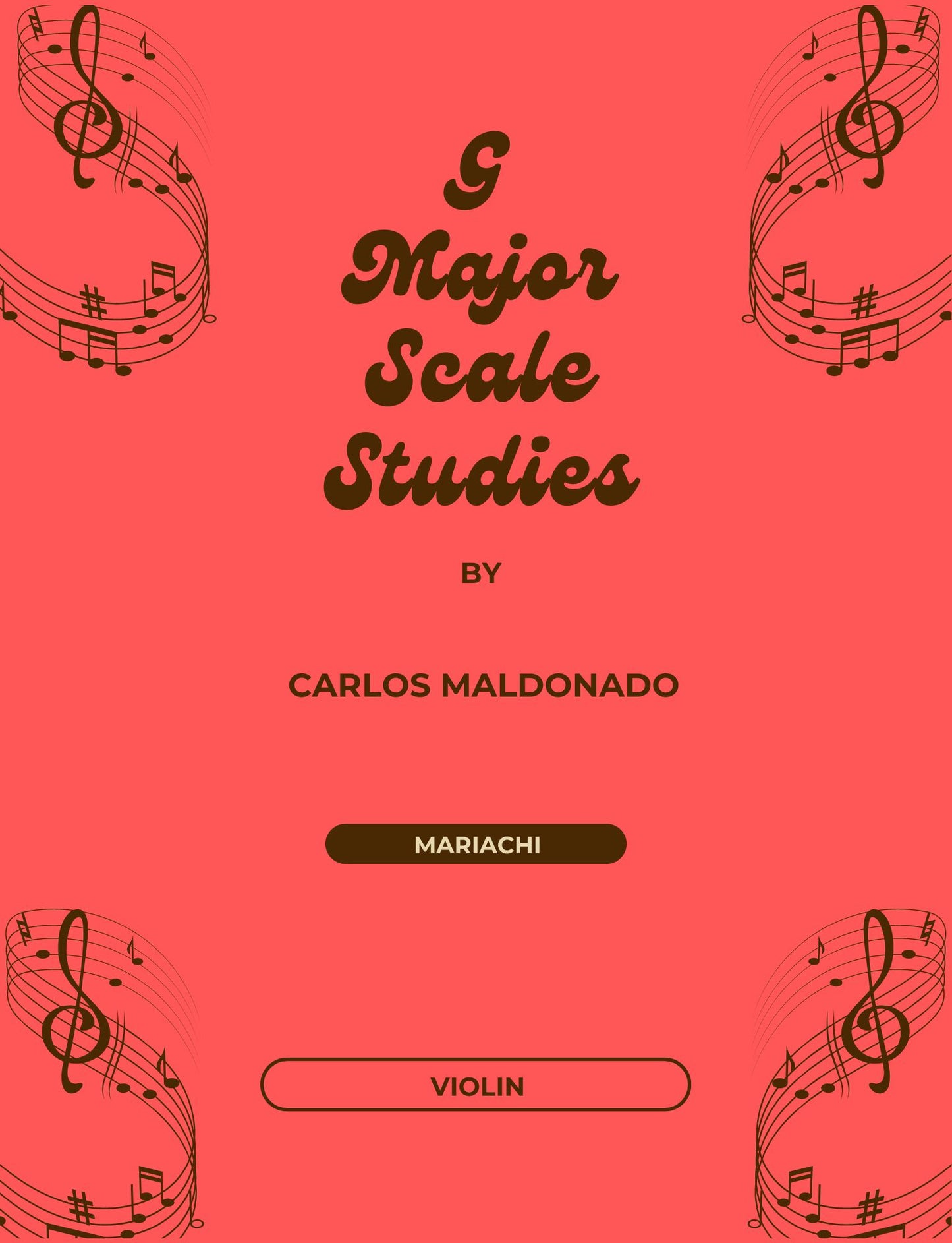 G Major Scale Studies Violin Digital