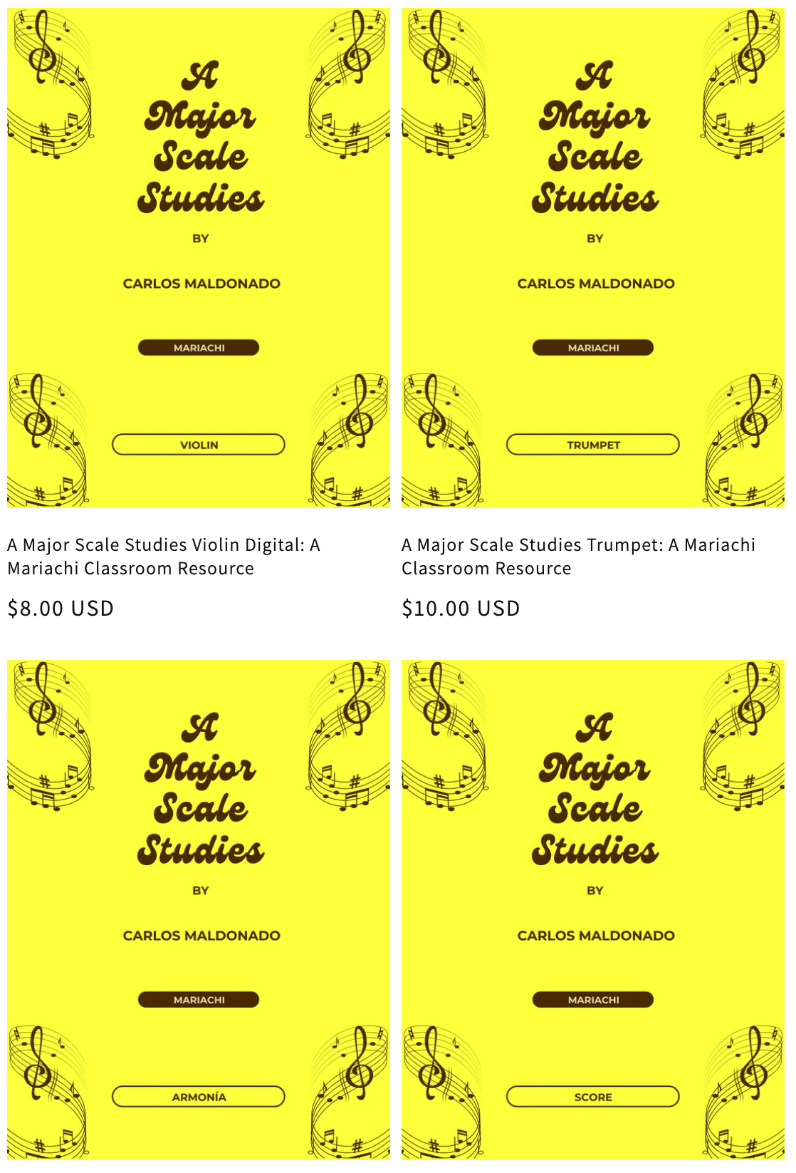 A Major Scale Studies Set Paperback