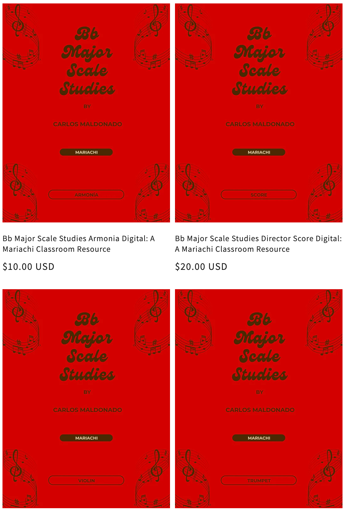 Bb Major Scale Studies Set Paperback