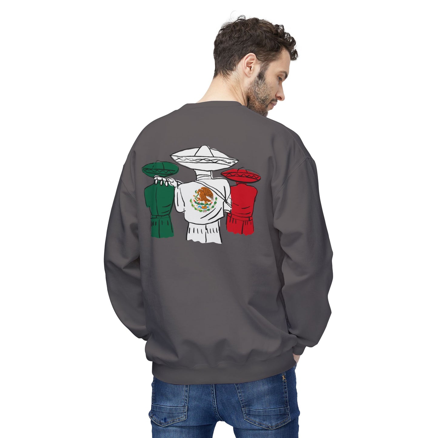 Flag Unisex Midweight Softstyle Fleece Crewneck Sweatshirt