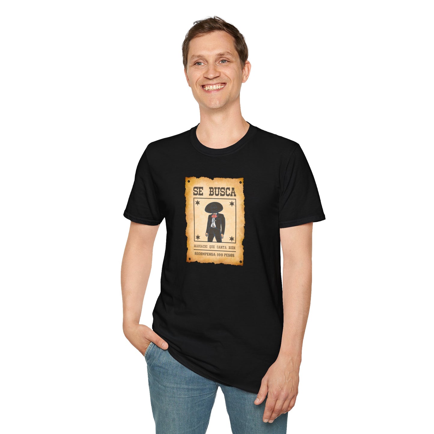 Wanted Mariachi Canta Unisex Softstyle T-Shirt
