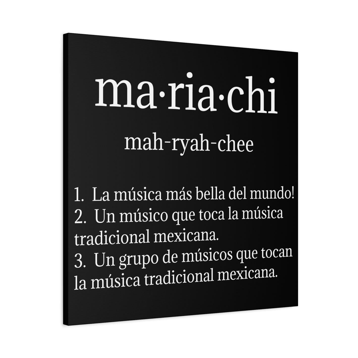 Mariachi Definition Business Matte Canvas, Stretched, 1.25"