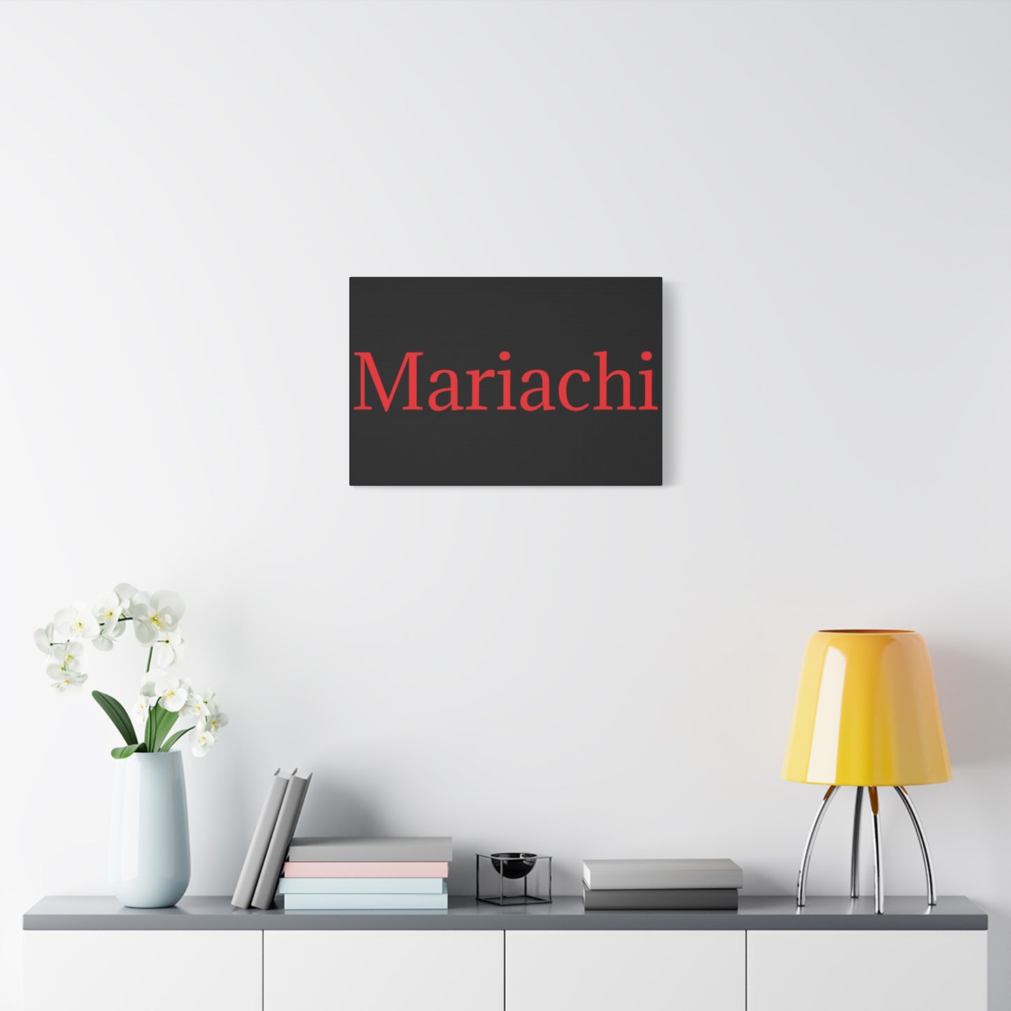 Red Mariachi Matte Canvas, Stretched, 1.25"