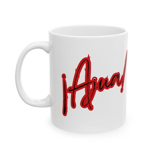 Red Ajua Ceramic Mug, (11oz, 15oz)