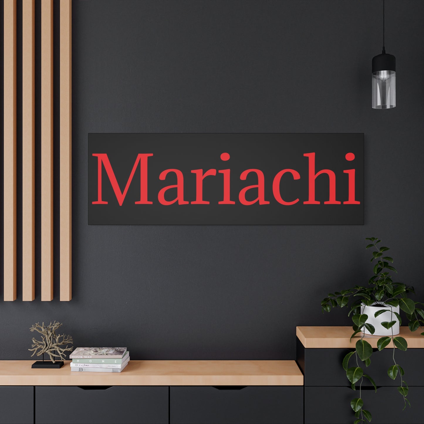 Red Mariachi Matte Canvas, Stretched, 1.25"