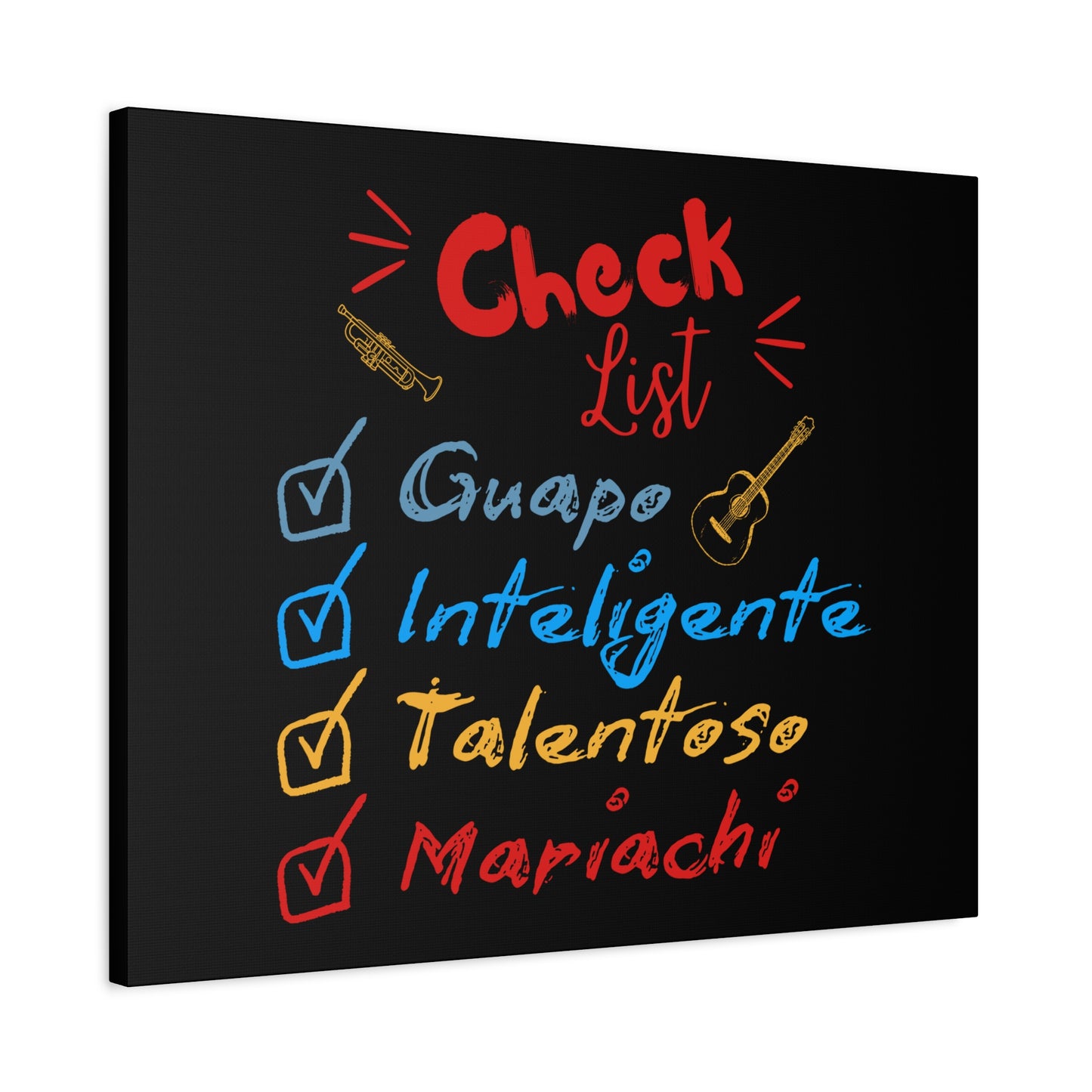 Checklist Guapo Matte Canvas, Stretched, 1.25"