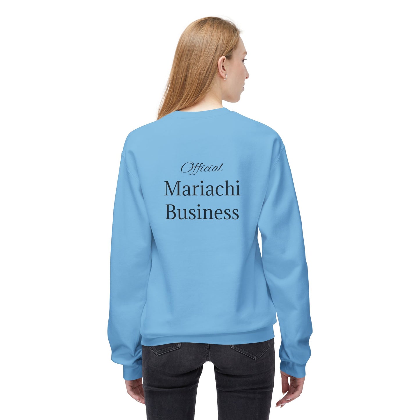 Official Mariachi Business Arpa Unisex Midweight Softstyle Fleece Crewneck Sweatshirt