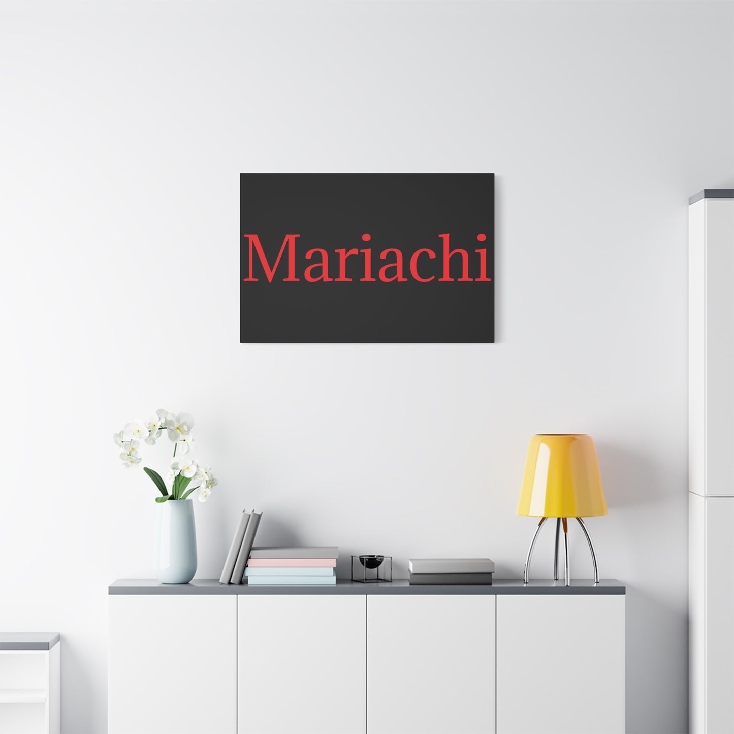 Red Mariachi Matte Canvas, Stretched, 1.25"