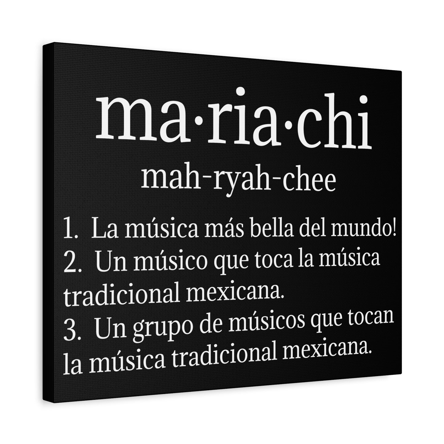 Mariachi Definition Business Matte Canvas, Stretched, 1.25"