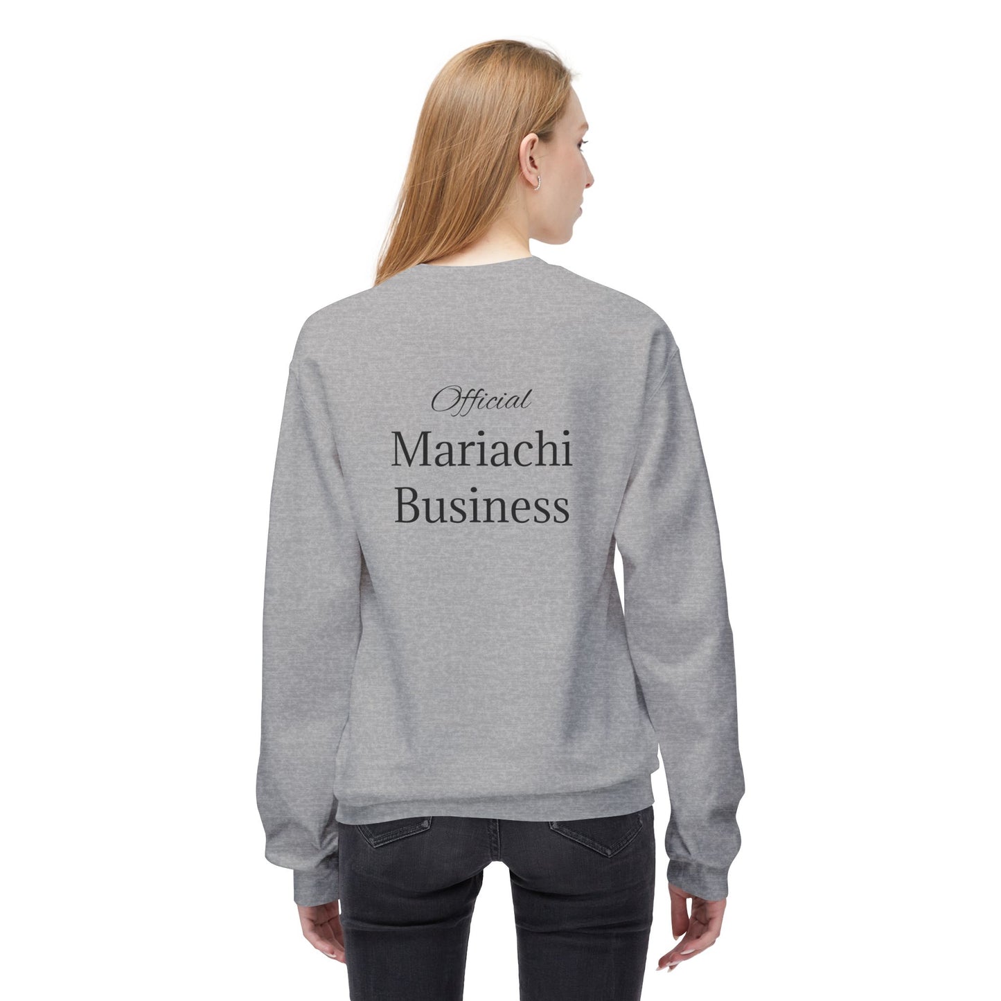 Official Mariachi Business Trompeta Unisex Midweight Softstyle Fleece Crewneck Sweatshirt