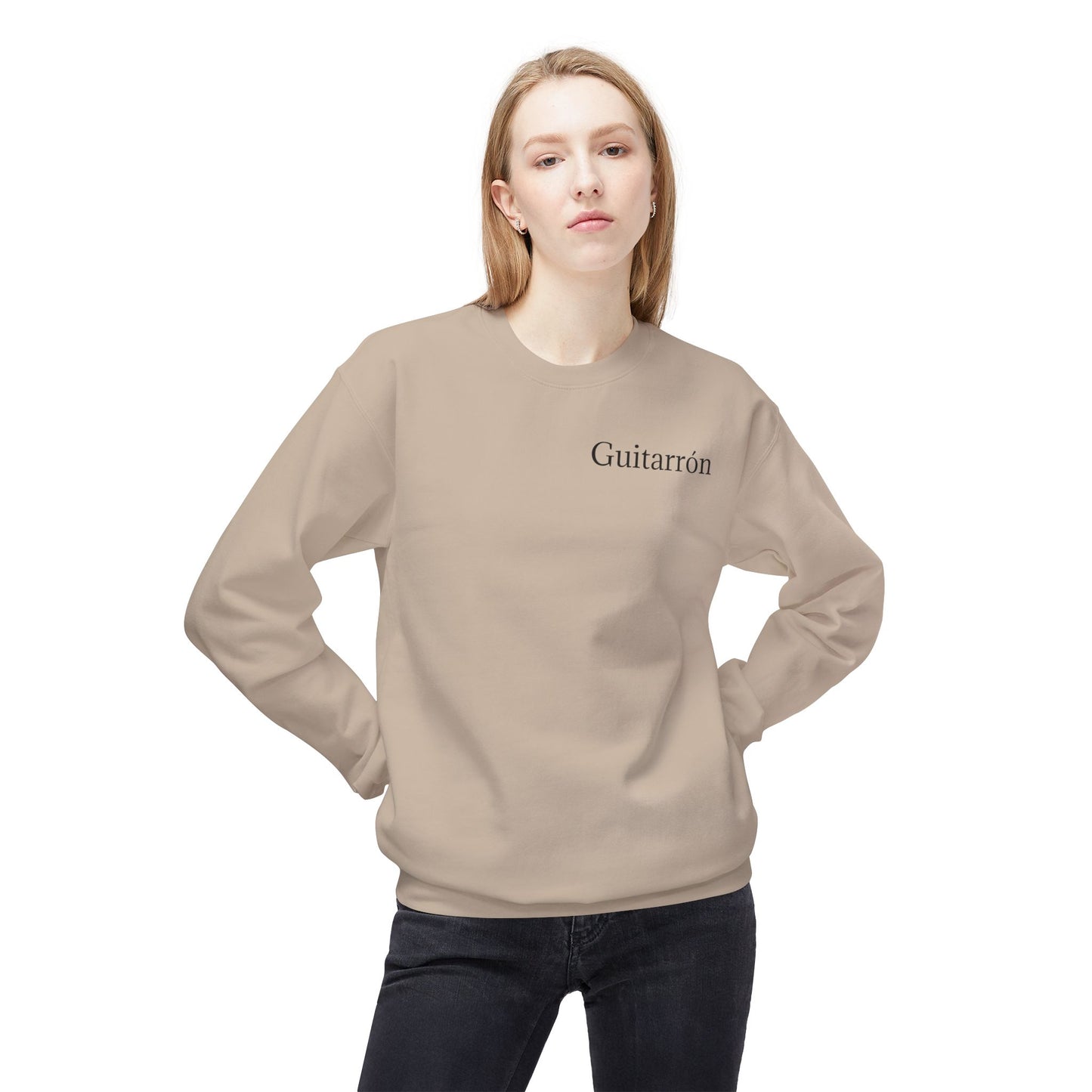 Dedication Passion Honor Guitarron Unisex Midweight Softstyle Fleece Crewneck Sweatshirt