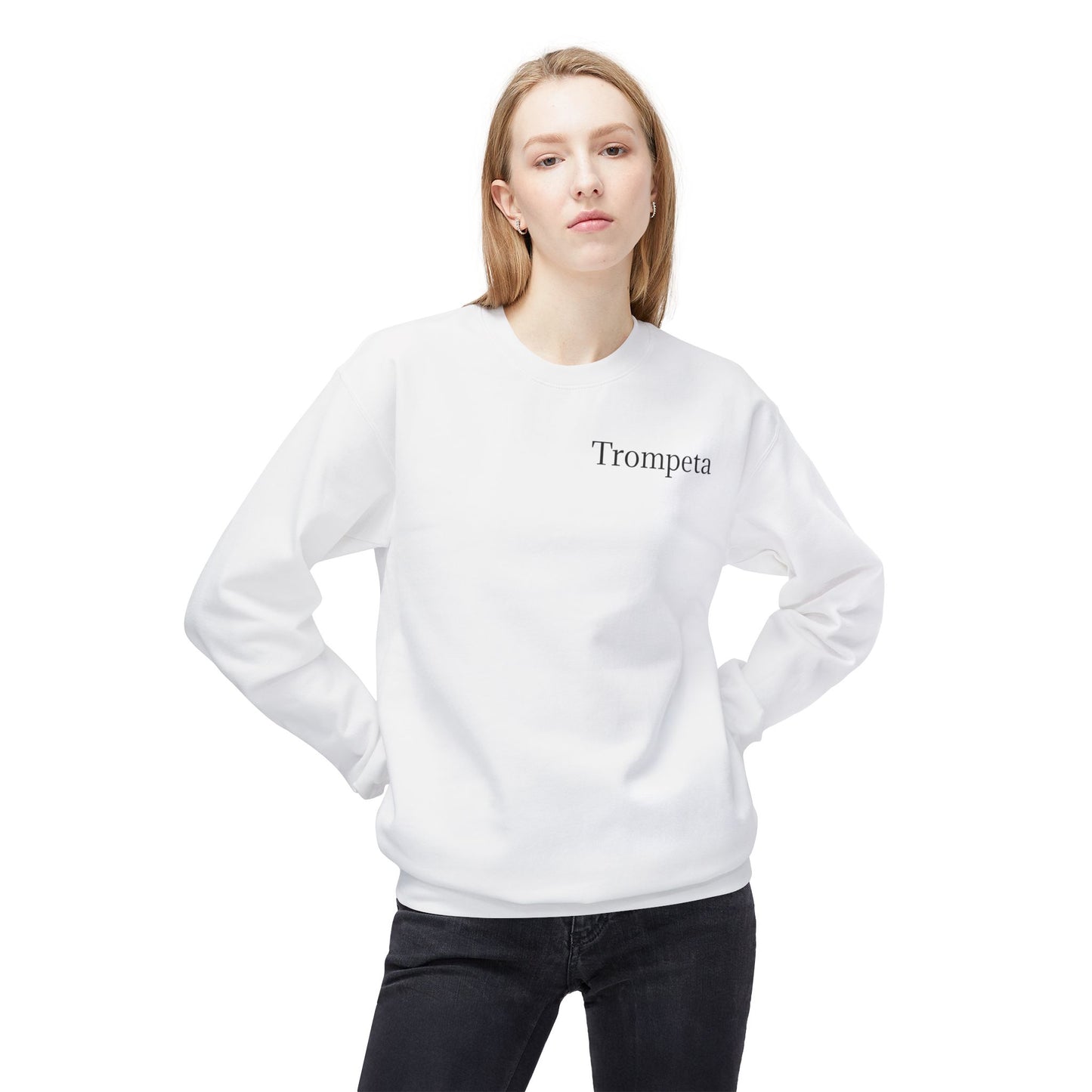 Dedication Passion Honor Trompeta Unisex Midweight Softstyle Fleece Crewneck Sweatshirt