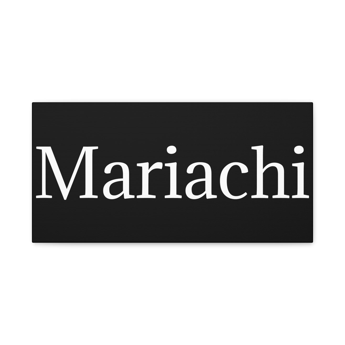 White Mariachi Matte Canvas, Stretched, 1.25"